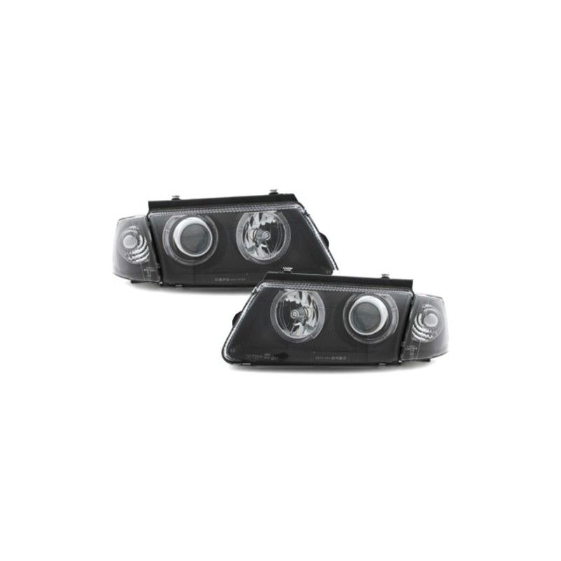 Headlights for VW Passat 3B (1996-2000) Black with Halo Rims, Nouveaux produits kitt