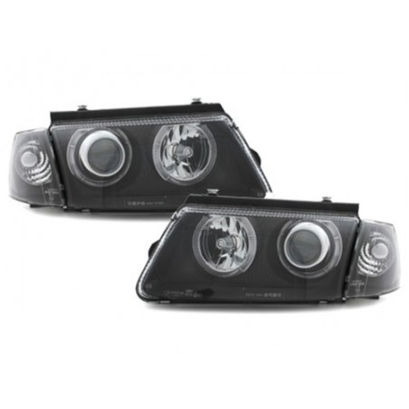 Headlights for VW Passat 3B (1996-2000) Black with Halo Rims, Nouveaux produits kitt