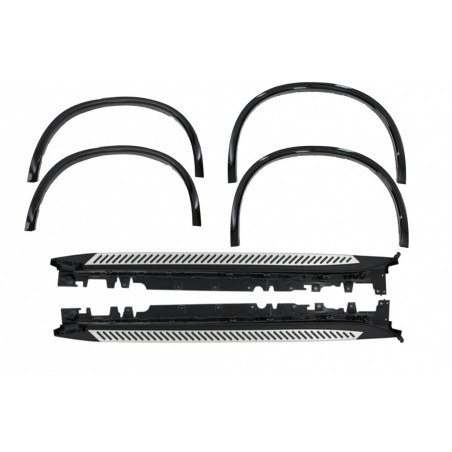 Wheel Arches Fender Flares suitable for BMW X5 F15 2014+ M-Design Piano Black + Running Boards, Nouveaux produits kitt