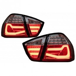 LED Taillights suitable for BMW 3 Series E90 (03.2005-08.2008) Red White LightBar F30 LCI Design, Nouveaux produits kitt