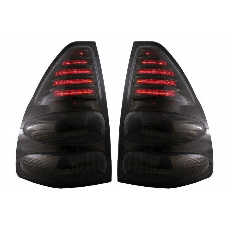 LED Taillights suitable for TOYOTA Land Cruiser FJ120 (2003-2008) Smoke, Nouveaux produits kitt
