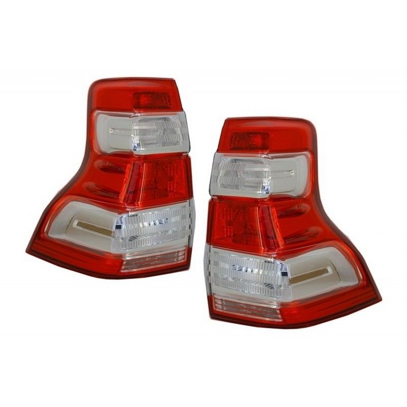 Taillights Led suitable for TOYOTA Land Cruiser FJ150 Prado (2010-2018) Red Clear 2018+ Design, Nouveaux produits kitt
