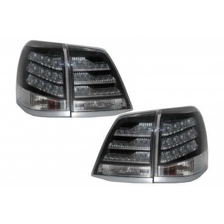 Taillights Led suitable for TOYOTA Land Cruiser FJ200 J200 (2008-2011) Black and White, Nouveaux produits kitt