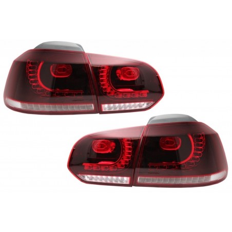 Taillights Full LED suitable for VW Golf 6 VI (2008-2013) Cherry Red R20 GTI Design (LHD and RHD), Nouveaux produits kitt