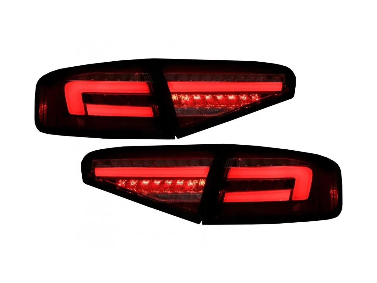 Tuning LED Taillights suitable for AUDI A4 B8 (2012-2015) Limousine Red  White Dynamic Sequential Turning Lights KITT