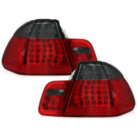 LED Taillights suitable for BMW 3 Series E46 Limousine 4D (09.2001-03.2005) Red/Black, Nouveaux produits kitt