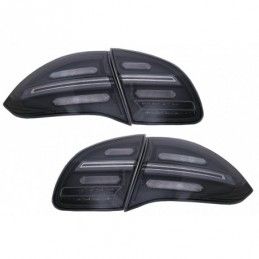 FULL LED taillights suitable for Porsche Cayenne 958 E2 92A Prefacelift (2010-2014) Black Smoke with Dynamic Indicators, Nouveau