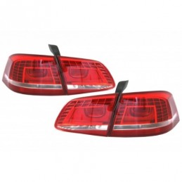 LED TailLights suitable for VW Passat 3C B7 Facelift Sedan (2010-2014) Red White, TLVWP3C, KITT Neotuning.com