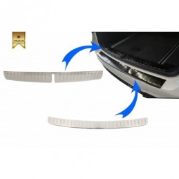 KIT Rear Bumper Protector Sill Plate Foot Plate Aluminum Cover suitable for BMW X3 F25 (2011-2017), Nouveaux produits kitt