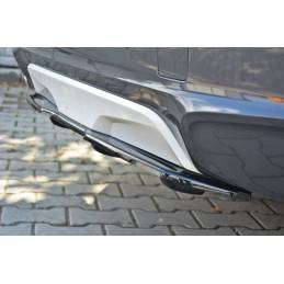 Maxton CENTRAL REAR SPLITTER for BMW X4 M-PACK (with a vertical bar) Gloss Black, MAXTON DESIGN
