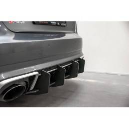 Maxton Racing Durability Rear Diffuser V.2 Audi RS3 8V Sportback Black-Red, MAXTON DESIGN