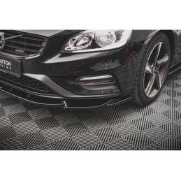 Maxton Front Splitter V.1 Volvo S60 R-Design Mk2 Gloss Black, BOUTIQUE TUNING