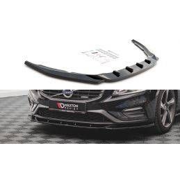 Maxton Front Splitter V.2 Volvo S60 R-Design Mk2 Gloss Black, BOUTIQUE TUNING