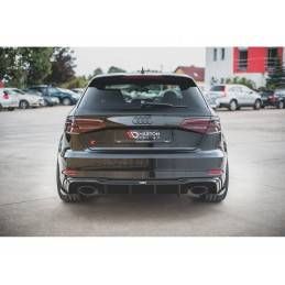 Maxton Rear Valance V.2 Audi RS3 8V Sportback Facelift Gloss Black, MAXTON DESIGN