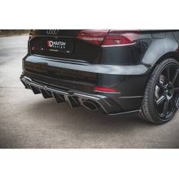 Maxton Rear Valance V.2 Audi RS3 8V Sportback Facelift Gloss Black, MAXTON DESIGN