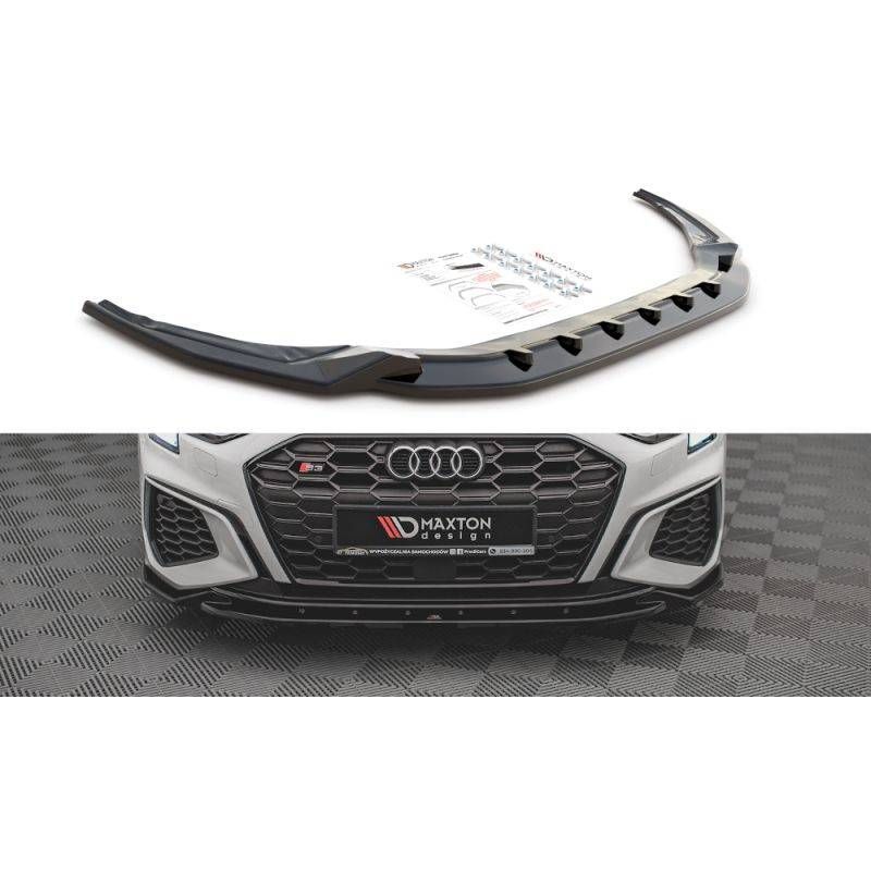 Maxton Front Splitter V.2 Audi S3 / A3 S-Line 8Y Gloss Black, MAXTON DESIGN