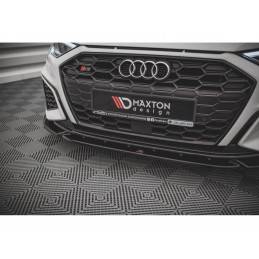 Maxton Front Splitter V.3 Audi S3 / A3 S-Line 8Y Gloss Black, MAXTON DESIGN