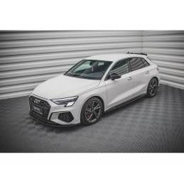 Maxton Side Skirts Diffusers Audi S3 / A3 S-Line 8Y Gloss Black, MAXTON DESIGN