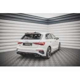 Maxton Rear Valance Audi S3 Sportback 8Y Gloss Black, MAXTON DESIGN