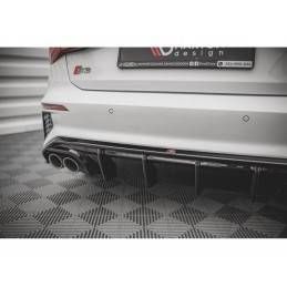 Maxton Rear Valance Audi S3 Sportback 8Y Gloss Black, MAXTON DESIGN