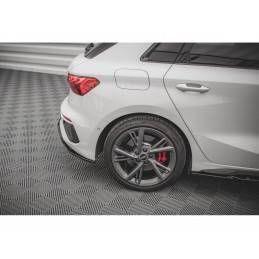 Maxton Rear Side Splitters V.2 Audi S3 Sportback 8Y Gloss Black, MAXTON DESIGN