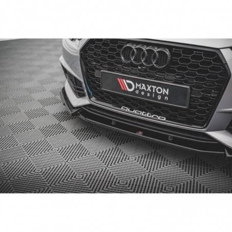Maxton Front Splitter V.3 Audi S4 / A4 S-Line B9 Gloss Black, MAXTON DESIGN