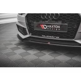 Maxton Front Splitter V.4 Audi S4 / A4 S-Line B9 Gloss Black, MAXTON DESIGN