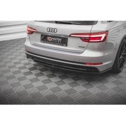 Maxton Rear Side Splitters V.2 Audi A4 S-Line B9 Gloss Black, MAXTON DESIGN