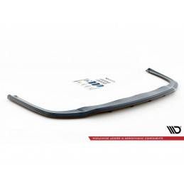 Maxton Central Rear Splitter (with vertical bars) Audi A8 D4 Facelift Gloss Black, MAXTON DESIGN