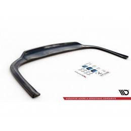 Maxton Central Rear Splitter (with vertical bars) Audi A8 D4 Facelift Gloss Black, MAXTON DESIGN