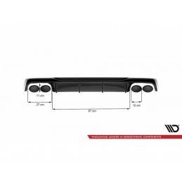 Maxton Rear Valance Audi S6 / A6 S-Line C8 Gloss Black, MAXTON DESIGN