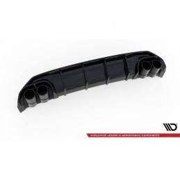 Maxton Rear Valance + Exhaust Ends Imitation Audi A3 S-Line Sportback 8Y Gloss Black \ Chrome, MAXTON DESIGN