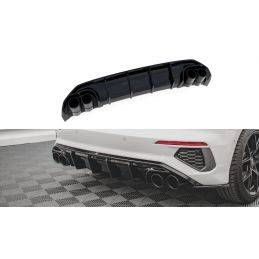 Maxton Rear Valance + Exhaust Ends Imitation Audi A3 S-Line Sportback 8Y Gloss Black \ Black, MAXTON DESIGN