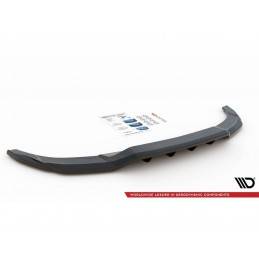 Maxton Central Rear Splitter (with vertical bars) Audi A3 S-Line Sportback 8Y Gloss Black, MAXTON DESIGN