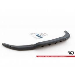 Maxton Central Rear Splitter (with vertical bars) Audi A3 S-Line Sportback 8Y Gloss Black, MAXTON DESIGN