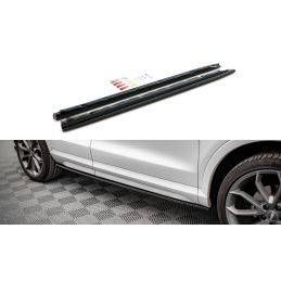 Maxton Side Skirts Diffusers Audi Q3 8U Facelift Gloss Black, MAXTON DESIGN