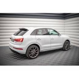 Maxton Side Skirts Diffusers Audi Q3 8U Facelift Gloss Black, MAXTON DESIGN
