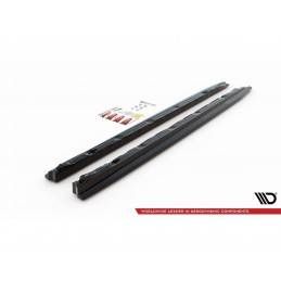 Maxton Side Skirts Diffusers Audi Q3 8U Facelift Gloss Black, MAXTON DESIGN