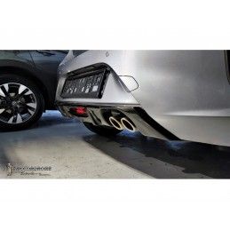 Rear Diffuser with Dual Exhaust Opel Corsa F GS-Line (2019-), MD DESIGN