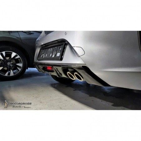 Rear Diffuser with Dual Exhaust Opel Corsa F GS-Line (2019-), MD DESIGN