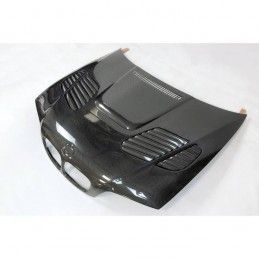 Capot Carbone BMW E46 '98-01 2P Look M3 GTR, Serie 3 E46/ M3