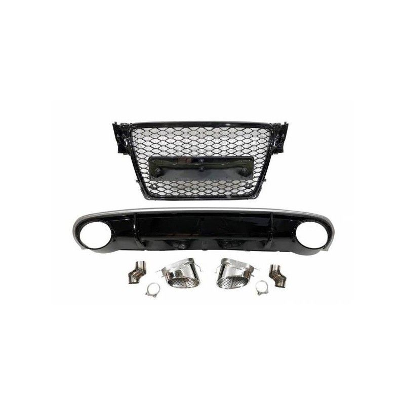 Kit De Carrosserie Audi A4 Look RS4 B8 2009-2012, A4/S4 B8