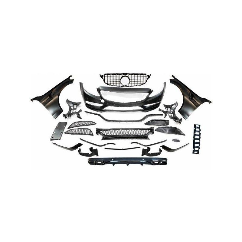 Kit De Carrosserie Mercedes W205 2014-2018 Coupe Look AMG C63, MERCEDES