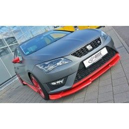 RDX Front Spoiler VARIO-X Tuning SEAT Leon 5F FR + Cupra -2017 (incl. SC, ST) Front Lip Splitter, SEAT