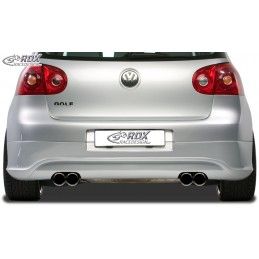 RDX rear bumper extension Tuning VW Golf 5 "R32 clean" with exhaust hole left & right, VW