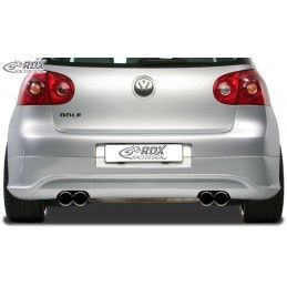 RDX rear bumper extension Tuning VW Golf 5 "R32 clean" with exhaust hole left & right, VW