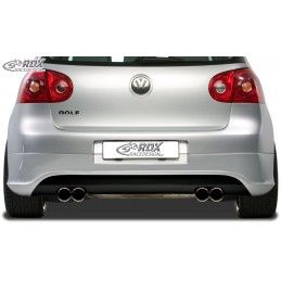 RDX rear bumper extension Tuning VW Golf 5 "R32 clean" with exhaust hole left & right, VW