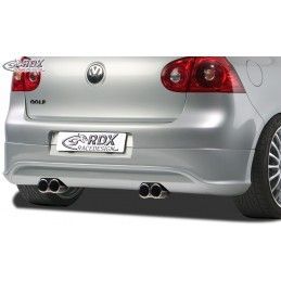 RDX rear bumper extension Tuning VW Golf 5 "R32 clean" with exhaust hole left & right, VW