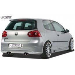 RDX rear bumper extension Tuning VW Golf 5 "R32 clean" with exhaust hole left & right, VW