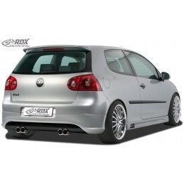 RDX rear bumper extension Tuning VW Golf 5 "R32 clean" with exhaust hole left & right, VW